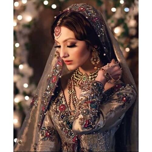Colored Handmade Style Shawl Scarf Indian Style Sari Embroidery Goddess Wedding Garment Headdress Women High Quality Shawl Scarf