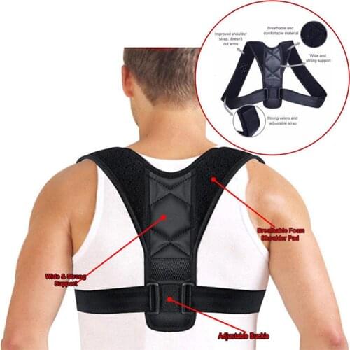 Breathable Posture Corrector Humpback Back Shoulder Correction Brace Strap Belt