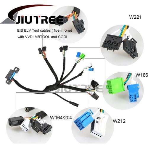 EIS ELV Test Cables for Mercedes Works Together with VVDI MB BGA TOOL and CGDI Prog MB (5-in-1)