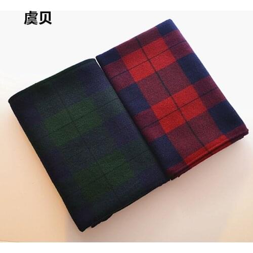 Faux cashmere shawl winter tartan green red plaid blanket scarf warm pashmina unisex acrylic scarves men or women christmas gift
