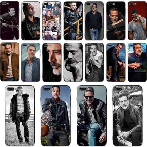 Jeffrey Dean Morgan Pattern Soft Mobile Cover For Iphone 8 7 11 Pro X XR XS max 6s 6 plus 12 Phone Case Luxury TPU Shell Coque