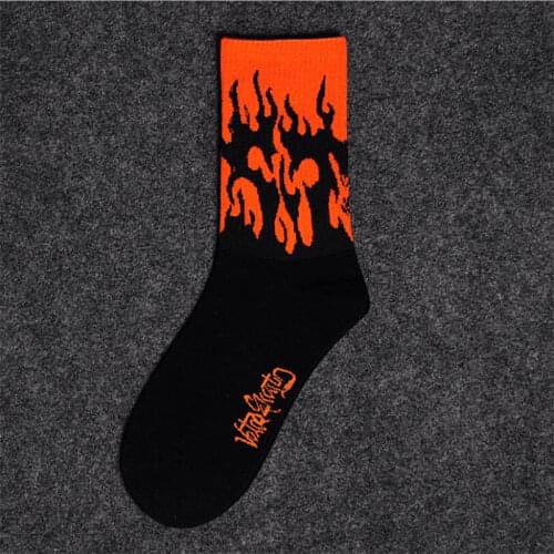 1 pair Mens and womens socks autumn Breathable ins Korean middle tube tide net red street long socks