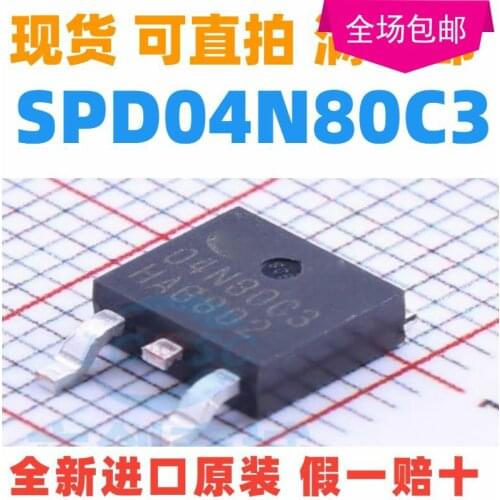 New 10pcs/lot SPD04N80C3 04N80C3 O4N80C3 TO-252