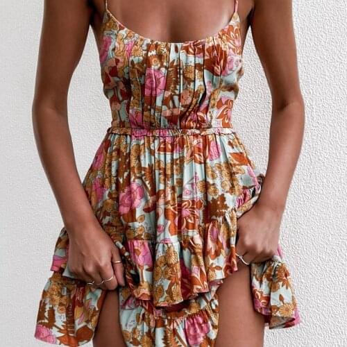 Bodycon Dress New Fashion Camisole Sexy Print Dress Girl Camisole Dress Summer Clothes For Women