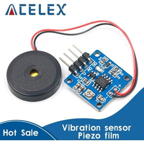 5V Piezoelectric Film Vibration Sensor Switch Module TTL Level Output For Arduino