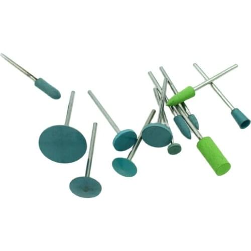 12pcs Silicone Point Rubber Mounted Polisher 2.35mm Shank Jewelry Grinding Head Rotary Tools