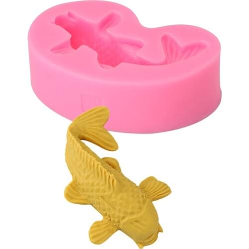 NICEYARD 3D Koi Fish Carp Mold Silicone Mold DIY Chocolate Confectionery Pudding Mold Baking Tool Cake Decorating Tool Bakeware