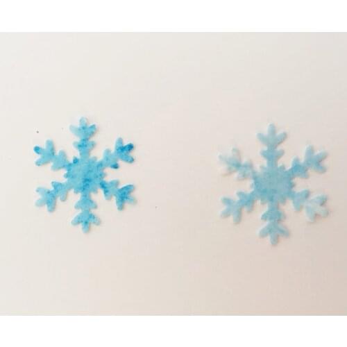Snow Queen Snowflake Edible paper Pre-Cut Wafer Cupcake Toppers Cartoon Cake idea decoration,cupcake decorating tool