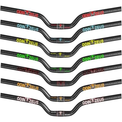 U-Style new full carbon fiber MTB handlebar Drop 70-75mm Clamp 31.8mm/25.4mm *580-740mm back sweep 15° bicycle Rise handlebar