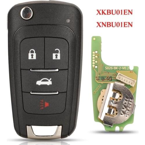 Kutery XKBU01EN/XNBU01EN VVDI Smart Car Key For Buick 4Buttons Xhorse Supper Wireless Universal Remote Control English Version
