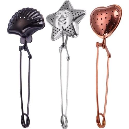 Vacuum Titanium Plating Pressure Stainless Steel Telescopic Tea Ball Strainers Seasoning Ball Tea Leakage Filter Teaware