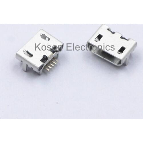 10pcs Micro USB 5P,5-pin Micro USB Jack,5Pins Micro USB Connector for Tail Charging mobile phone