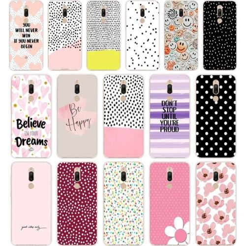348FG Polka Dots gift Soft Silicone Tpu Cover phone Case for Meizu M5 M5C M5S Note M6 M6S M6T case