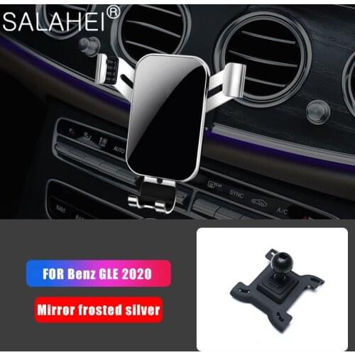 Car Phone Holder For Mercedes Benz GLE GLS 2020 Air Vent Snap-type Gravity GPS Mobile Phone Bracket Stand Interior Accessories