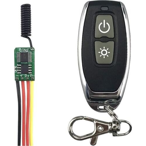 Wireless Remote Control Switch 433mhz rf Transmitter Receiver kit 3.7v 5v 6v 9v 12v Battery Power Mini Small Controller Module