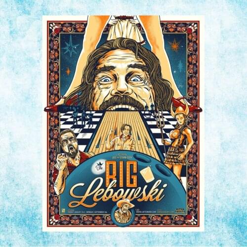 The Big Lebowski Fabric Hot Movie Art Silk Poster Canvas Print 13x18 24x32 Inch-003