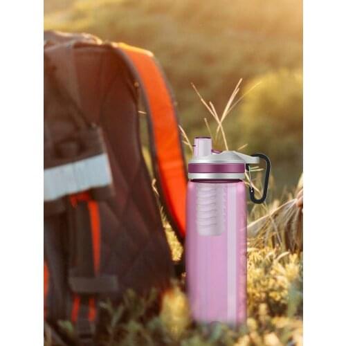 650ml Water Bottle Outdoor Mug Sports Filter Water Bottle Water Purification Cup Ultrafiltration Membrane Cup Portable Supplies