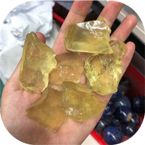 Citrine Rough Stones Natural Carved Crystal Raw Gemstone For Home Decoration