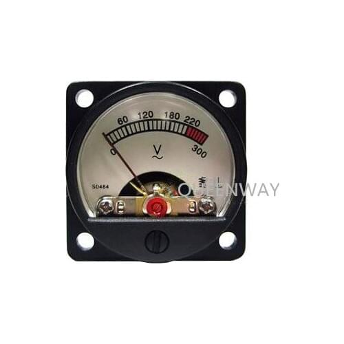 V-029 220V 300V AC Voltmeter Power Supply Direct Pointer Moving Coil Backlight High-precision