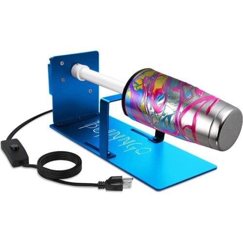 Customized Logo Epoxy Glitter Tumbler Spinner Turner Kits Cup Turner Machine With Foams