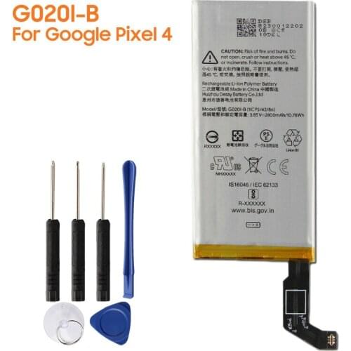 Original Replacement Battery G020I-B For Google Pixel4 Pixel 4 Authentic Battery 2800mAh
