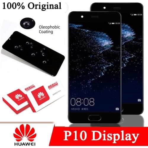 Original New 5.1'' LCD with Frame for Huawei P10 VTR-L09 VTR-L10 VTR-L29 Display Touch Screen Digitizer Repair Parts