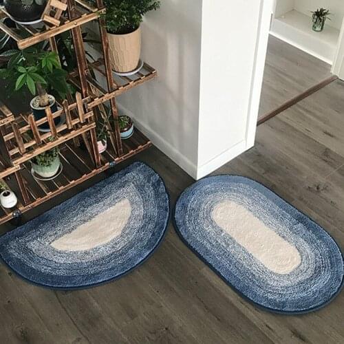 Thick Microfiber Carpet Bathroom Anti-slip Bath Mat Absorbent Floor Mat for Toilet Bathtub Washbasin Area Rugs Bedroom Feet Rug