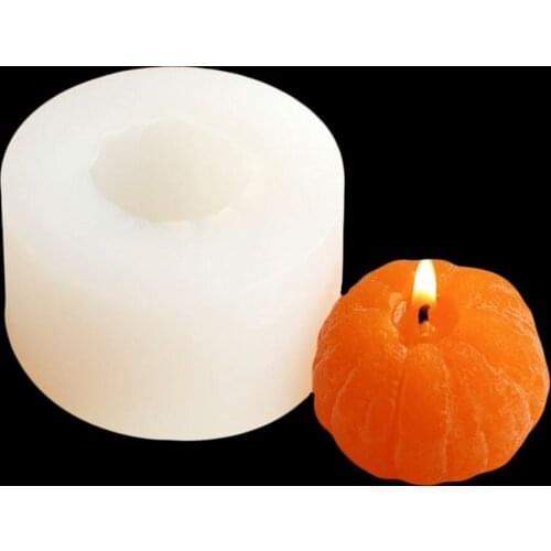 Fruit Orange Shape Silicone Molds Use For Candy Fondant Cake Jelly Baking Cake Cupcake Candles Soap DIY Candle Making Mold