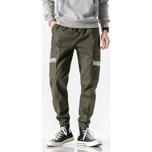 Streetwear Cargo Pants Men Black Brand Joggers Casual Pants Mens Fashion 2020 Hip Pop Sweatpants Pockets Male Trousers Harajuku
