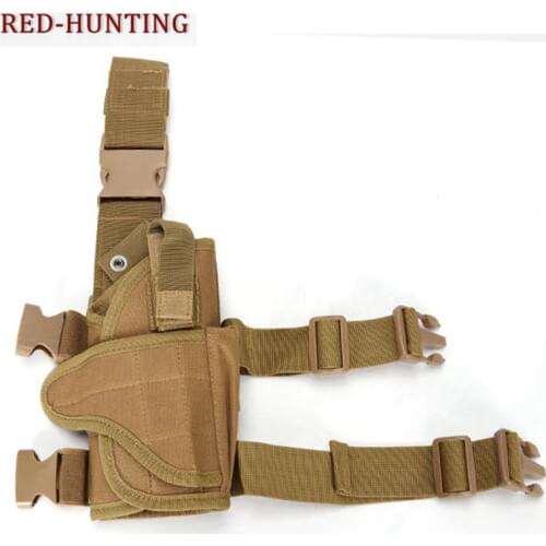 Universal Right Gun Drop Leg Thigh Holster for 7.65MM 9x19MM Pistol Glock 17 19 31 32/M9/M92A1/1911/USP/PPK/SP2022/P226