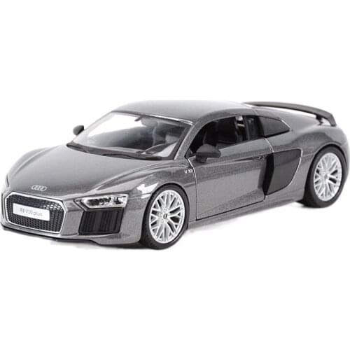 1:24 Audi R8 V10 Plus Sports Car Static Die Cast Vehicles Collectible Model Car Toys
