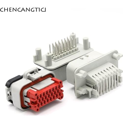 1 Set 23 Pin Way Heavy-Duty Connector ECU Controller Waterproof Socket Plug With Terminals For PCB 776228-4 776087-4 770680-4