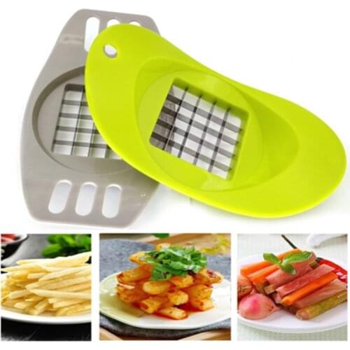 1Pcs Stainless Steel Vegetable Potato Slicer Cutter Chopper Chips Making Tool Potato Cutting Fries Tool Kitchen Accessories