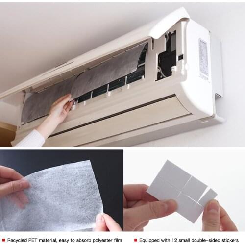 10Pcs Cuttable Air conditioner Filter Papers Anti-dust Net Cleaning Purification Air Conditioner Parts Air Purifier Dust Filter
