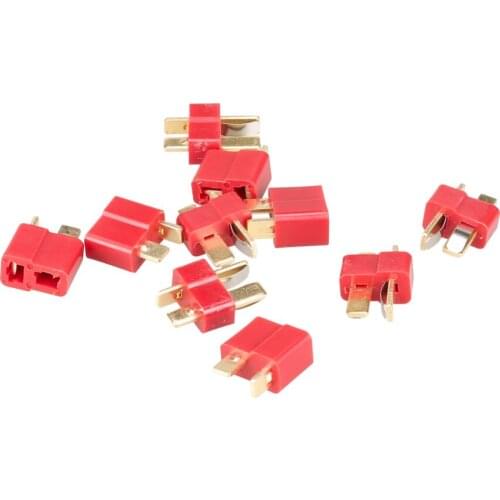 100pair/lot male+female Deans T Plug Connector Female Male Lipo Battery 40%Off