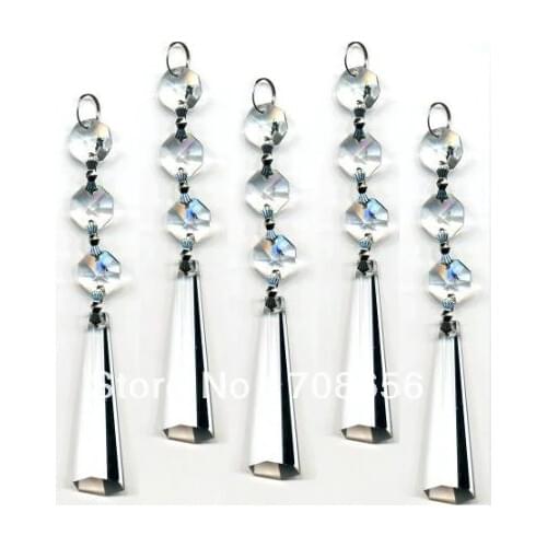 15pcs DIAMOND HANGING CRYSTAL GARLAND WEDDING STRAND WITH PRISM PENDANT FREE SHIPPING