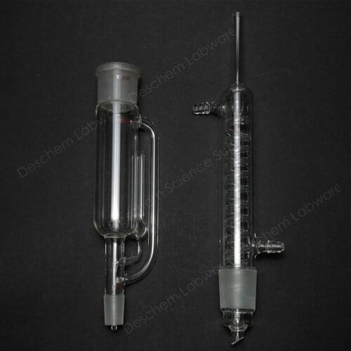 150ml,Glass Soxhlet Extractor Body,With/Graham Coil Condenser,Lab Glassware