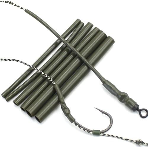30PCS Carp Fishing Accessories Silicone Rig Tube Heat Shrink Tubes Tubing Heating Shrink Tubing for Carp Chod Rig Fishing Tackle