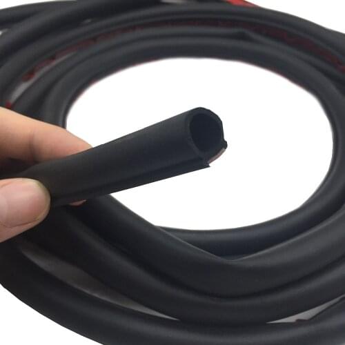 4 Meter Big D Type Filler Adhesive Car Rubber Seal Sound Insulation Car 3M Door Seal Strip Weatherstrip