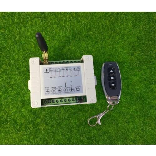 433 MHZ RF ac 220V electric door/shutter/electric curtain limit Wireless radio remote control switch