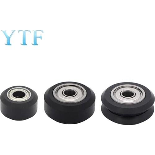 3D Printer Parts CNC Wheels Plastic POM Small&Big Passive Round Perlin & V-Type For V-Slot C-Beam