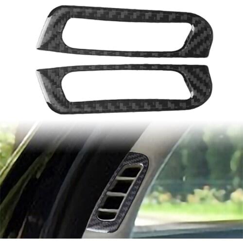 For Jeep Grand Cherokee 2014-2020 Carbon Fiber Car A Pillar Air Vent Outlet Cover Trim