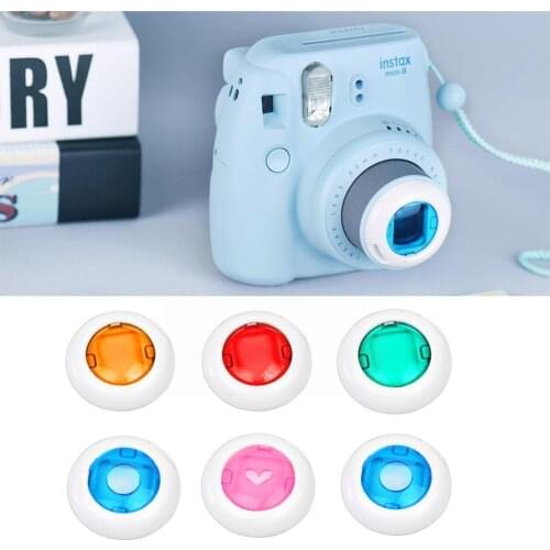 Colorful Camcorder Close-up Filter Colored Lens Filter For Fujifilm Instax KT 9 8 7S Mini Instant 8 Film Cameras J0P6