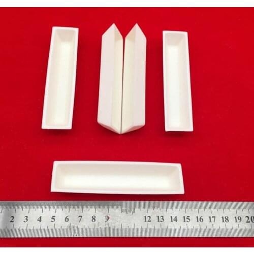 Al2O3 ceramic crucible /100x23x15mm Trapezoid corundum crucible /alumina crucible/Sintered Crucible