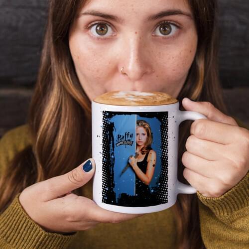 Buffy the Vampire Slayer Coffee Mug 350ml Ceramic Creative Milk Tea Coffee Cup Girl Friend Birthday Gift