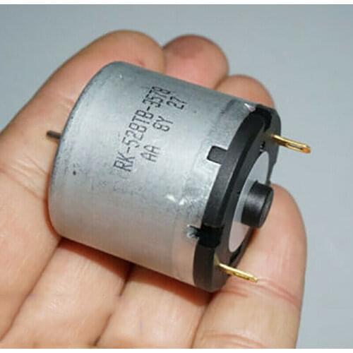 Micro RK-528TB-3578 Copper Carbon Brush Motor DC 1.5V-5V 3V 4100RPM D-shaft Low Noise Quiet Engine for Air Pump