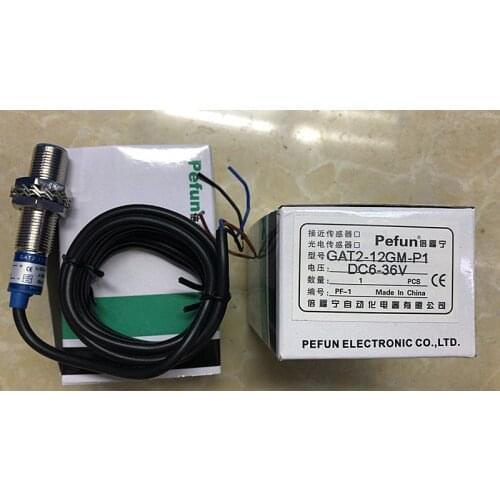 Genuine sensor switch, proximity switch GAT2-12GM-P1, PNP, normally open pefun