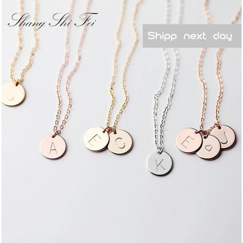 Gift for mom Initial Necklace Letter Necklace For Women Jewelry Charm Necklace Initial Jewelry