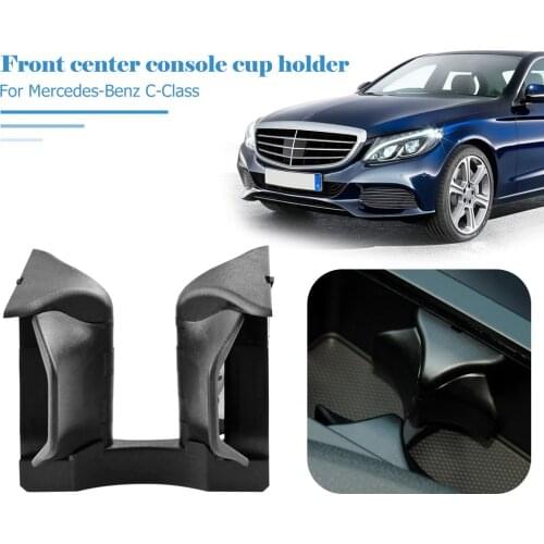 Center Console Cup Holder Accessories Car Coasters Double Hole Holder for Mercedes-Benz W204 2007-2014 W212 W207 2009-2014