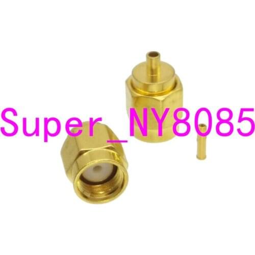 RP-SMA male jack solder for RG178 RG196 cable RF coaxial connector